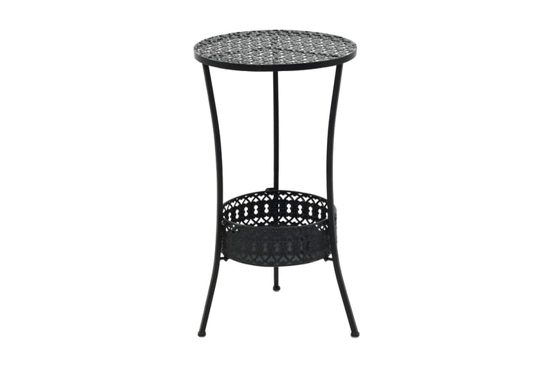 Bistrobord I Vintagestil Rund Metal 40 X 70 Cm Sort - Sort - Havemøbler - Havebord - Cafebord