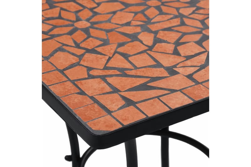 bistrosæt 3 dele mosaikdesign keramiske fliser terracotta - Brun - Cafebord - Altanborde