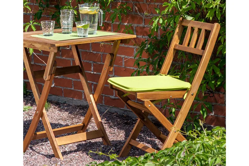 Bord FINLAY 60x60xH72cm sammenfoldet træ: Akacia - Havemøbler - Havebord - Cafebord