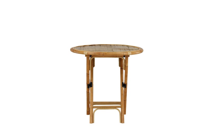 Cane Cafébord Rund 80 cm - Brun - Havemøbler - Havebord - Cafebord