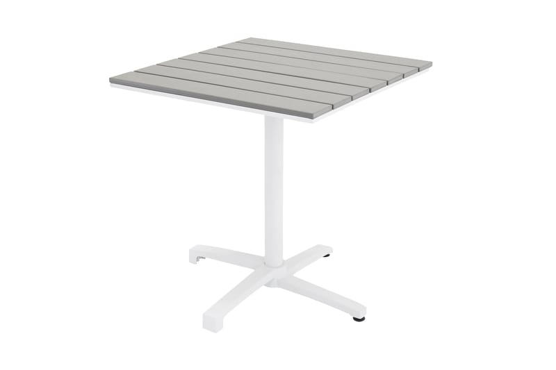Colorado Cafebord 70 cm - Hvid/Grå - Havemøbler - Havebord - Cafebord