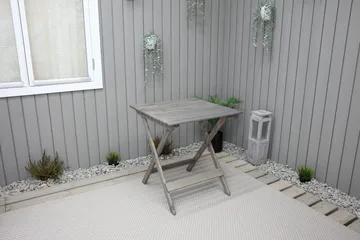 Edilma Klapbord 65 cm - Grå - Havemøbler - Havebord - Cafebord