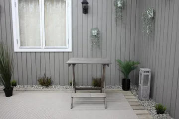 Edilma Klapbord 65 cm - Grå - Havemøbler - Havebord - Cafebord