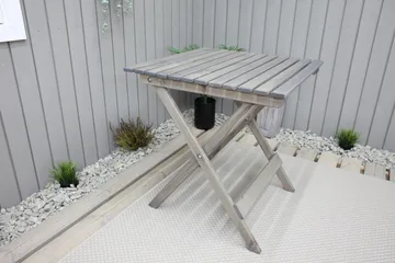 Edilma Klapbord 65 cm - Grå - Havemøbler - Havebord - Cafebord