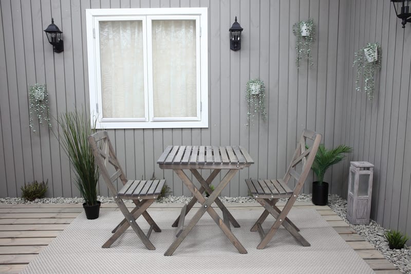 Edilma Klapbord 65 cm - Grå - Havemøbler - Havebord - Cafebord