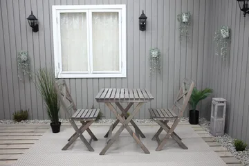 Edilma Klapbord 65 cm - Grå - Havemøbler - Havebord - Cafebord