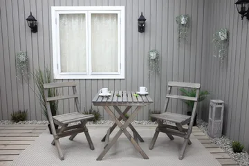 Edilma Klapbord 65 cm - Grå - Havemøbler - Havebord - Cafebord