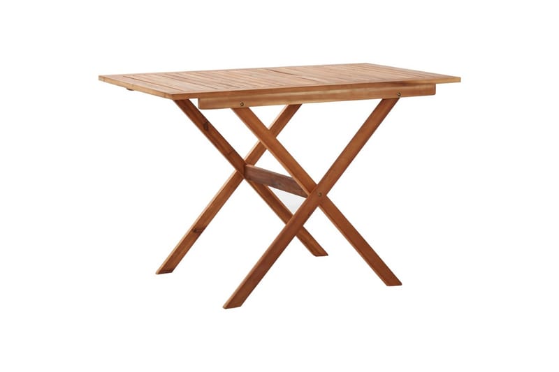 Foldbart Havebord 110x67x74 cm Massivt Akacietræ - Brun - Altanborde - Cafebord