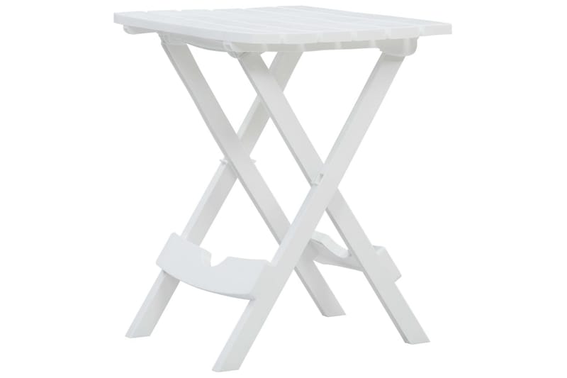 foldbart havebord 45,5 x 38,5 x 50 cm hvid - Hvid - Cafebord - Altanborde