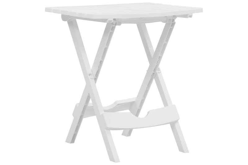foldbart havebord 45,5 x 38,5 x 50 cm hvid - Hvid - Altanborde - Cafebord