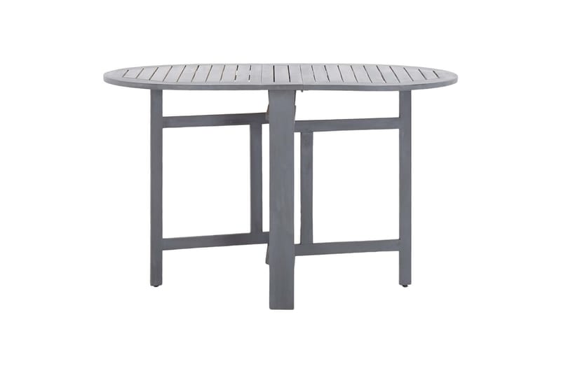 havebord 120 x 70 x 74 cm massivt akacietræ grå - Grå - Havemøbler - Havebord - Cafebord