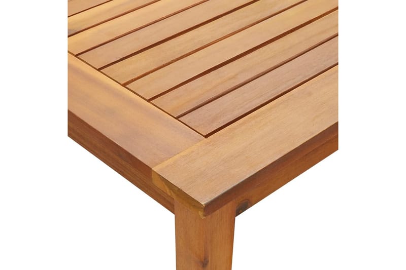 havebord 140x80x74 cm massivt akacietræ - Brun - Havemøbler - Havebord - Cafebord