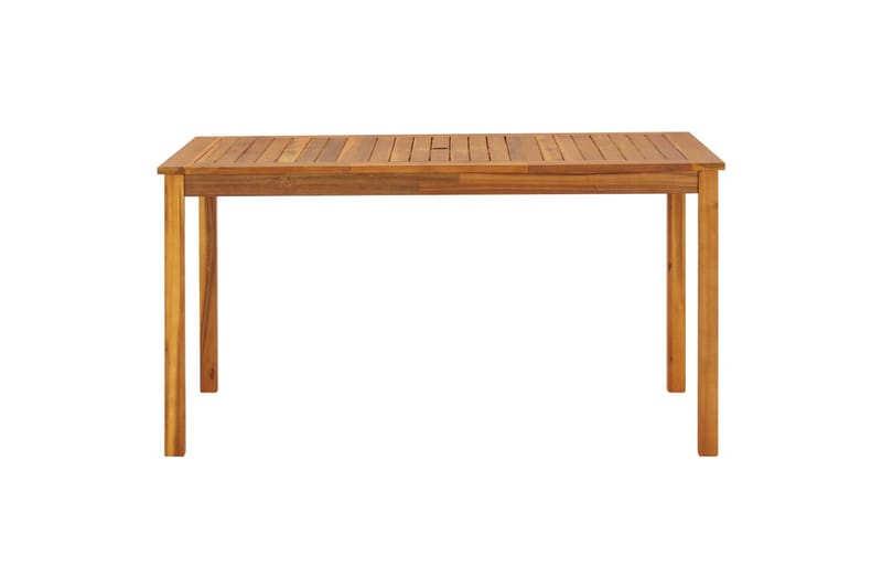 havebord 140x80x74 cm massivt akacietræ - Brun - Havemøbler - Havebord - Cafebord