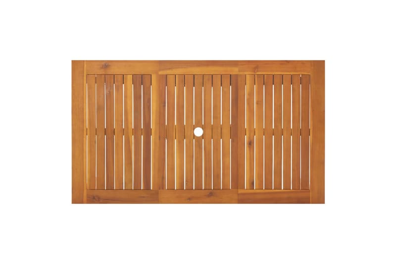 havebord 140x80x74 cm massivt akacietræ - Brun - Havemøbler - Havebord - Cafebord