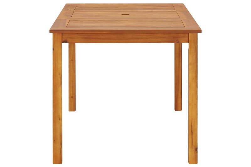 havebord 140x80x74 cm massivt akacietræ - Brun - Havemøbler - Havebord - Cafebord