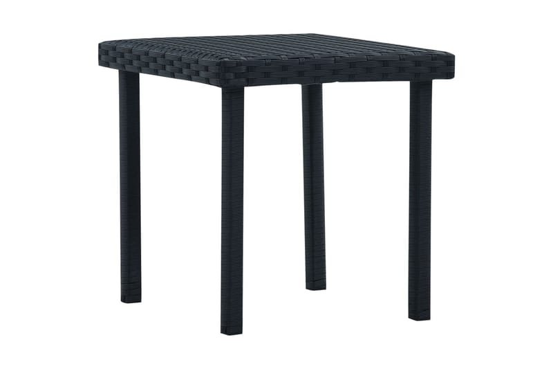 Havebord 40 X 40 X 40 Cm Polyrattan Sort - Sort - Havemøbler - Havebord - Cafebord