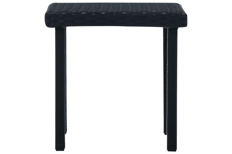 Havebord 40 X 40 X 40 Cm Polyrattan Sort - Sort - Havemøbler - Havebord - Cafebord