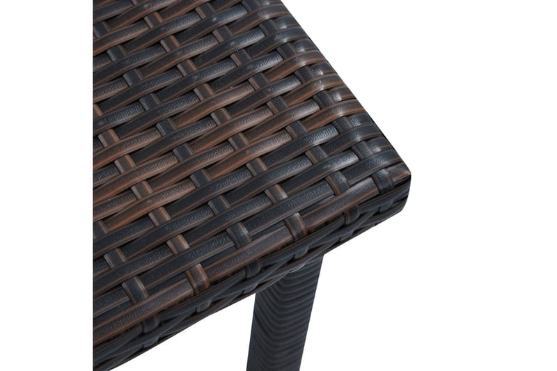 Havebord 40 X 40 X 40 Cm Polyrattan Brun - Brun - Havemøbler - Havebord - Cafebord