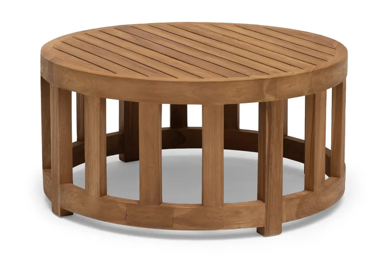 Hillerstorp Himmelsnäs Rundt sofabord til udendørs brug 80 cm Teak, Brun