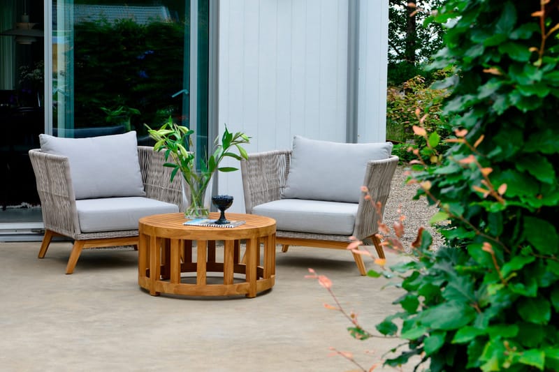 Himmelsnäs Bord 80 cm Brun - Hillerstorp - Havemøbler - Havebord - Cafebord