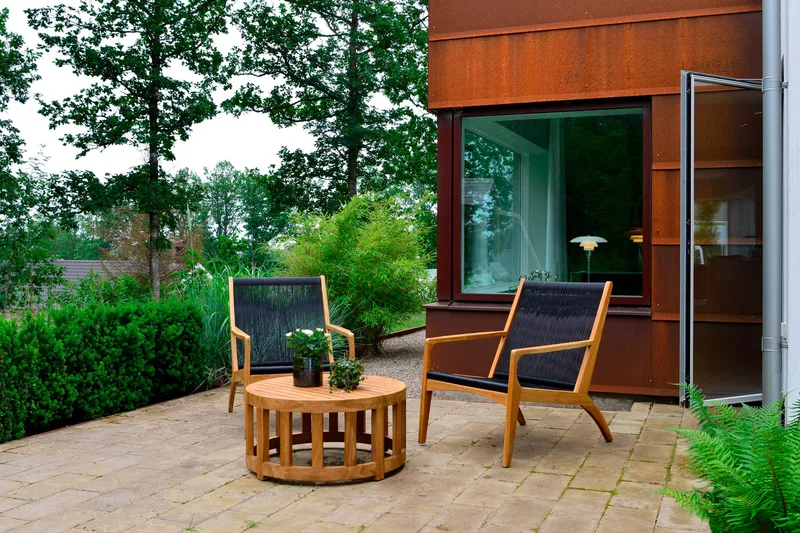 Himmelsnäs Bord 80 cm Brun - Hillerstorp - Havemøbler - Havebord - Cafebord