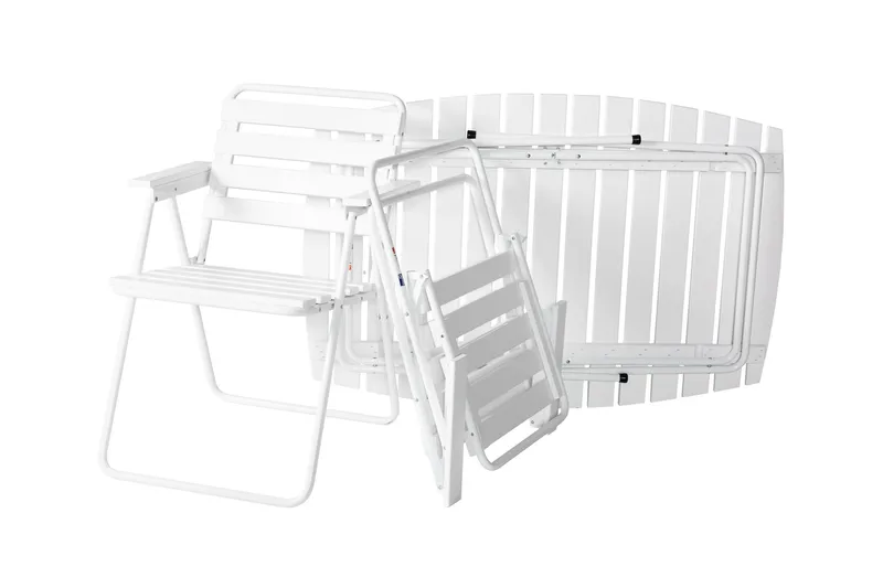 Retro 403 Bord 120 cm Hvid - Varax - Havemøbler - Havebord - Cafebord