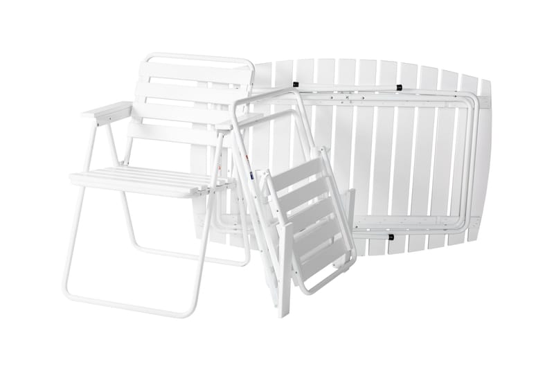 Retro 403 Bord 120 cm Hvid - Varax - Havemøbler - Havebord - Cafebord