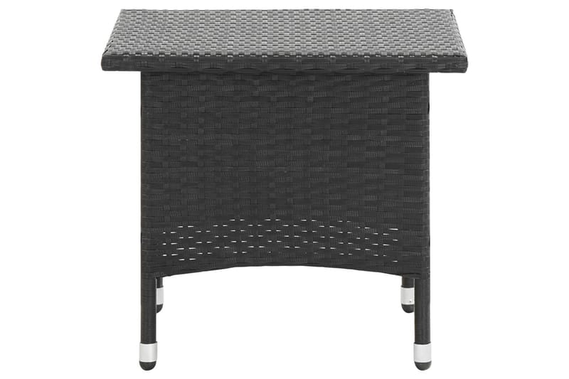 Tebord 50 X 50 X 47 Cm Polyrattan Sort - Sort - Cafebord - Altanborde