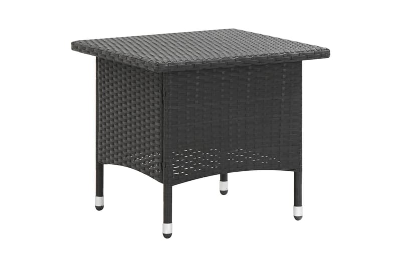 Tebord 50 X 50 X 47 Cm Polyrattan Sort - Sort - Cafebord - Altanborde