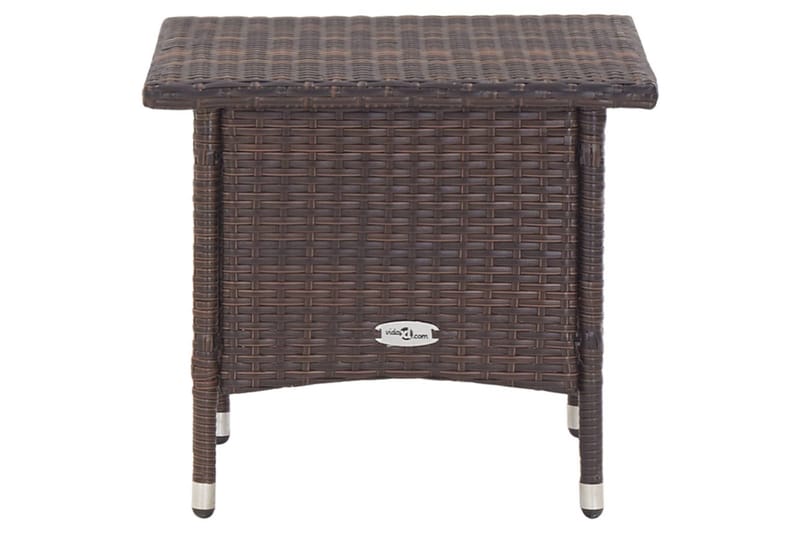 Tebord 50 X 50 X 47 cm Polyrattan Brun - Brun - Cafebord - Altanborde