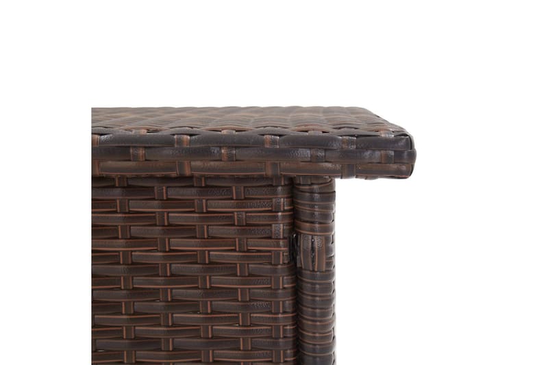 Tebord 50 X 50 X 47 cm Polyrattan Brun - Brun - Cafebord - Altanborde