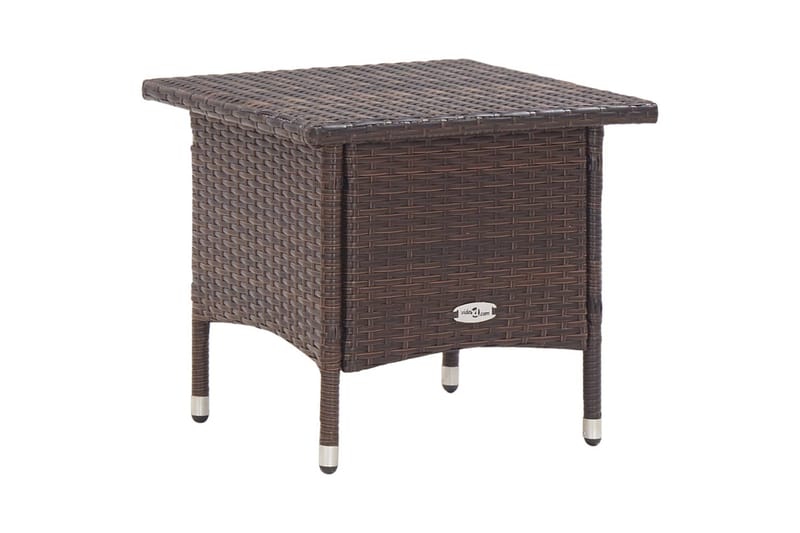 Tebord 50 X 50 X 47 cm Polyrattan Brun - Brun - Cafebord - Altanborde