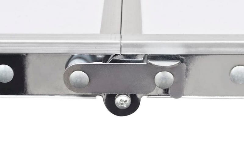 Campingbord Justérbart Aluminium 240 X 60 Cm - Hvid - Havemøbler - Havebord - Campingborde