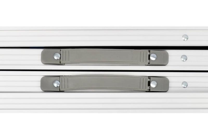 Campingbord Justérbart Aluminium 240 X 60 Cm - Hvid - Havemøbler - Havebord - Campingborde