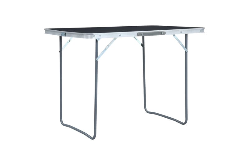 foldbart campingbord 120 x 60 cm aluminium grå - Grå - Campingborde - Campingmøbler