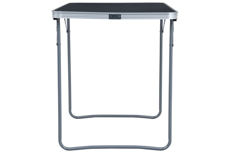foldbart campingbord 120 x 60 cm aluminium grå - Grå - Havemøbler - Havebord - Campingborde