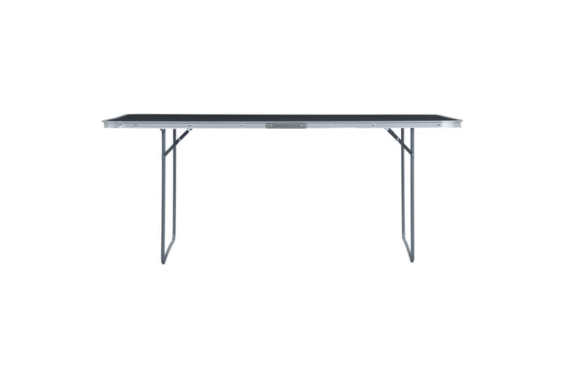 foldbart campingbord 240 x 60 cm aluminium grå - Grå - Havemøbler - Havebord - Campingborde