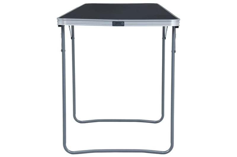 foldbart campingbord 240 x 60 cm aluminium grå - Grå - Havemøbler - Havebord - Campingborde