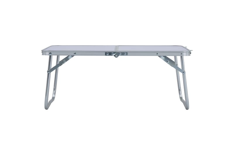foldbart campingbord 60 x 40 cm aluminium hvid - Hvid - Havemøbler - Havebord - Campingborde