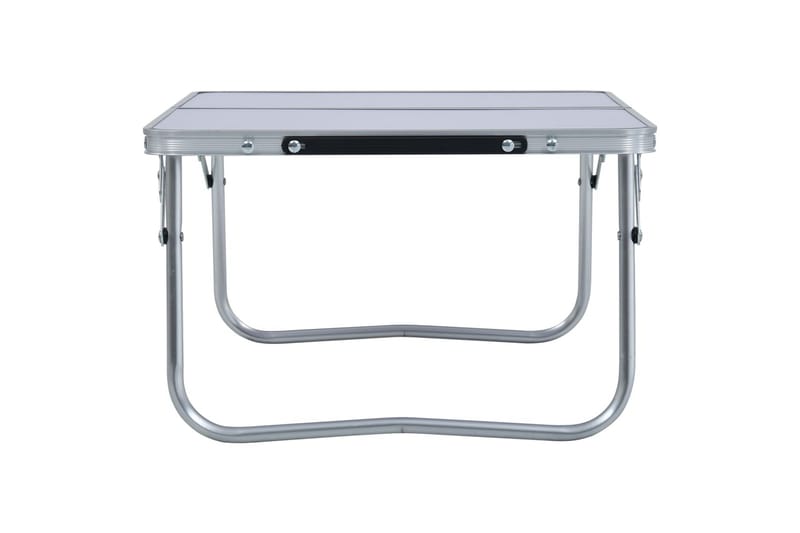 foldbart campingbord 60 x 40 cm aluminium hvid - Hvid - Havemøbler - Havebord - Campingborde
