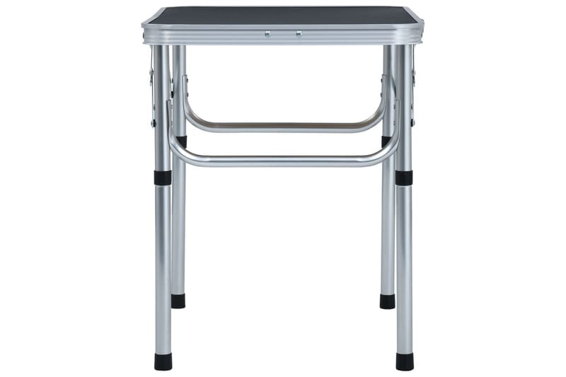 foldbart campingbord 60 x 45 cm aluminium grå - Grå - Havemøbler - Havebord - Campingborde