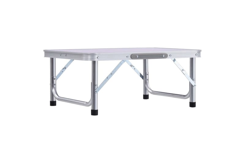 foldbart campingbord 60 x 45 cm aluminium hvid - Hvid - Campingmøbler - Campingborde