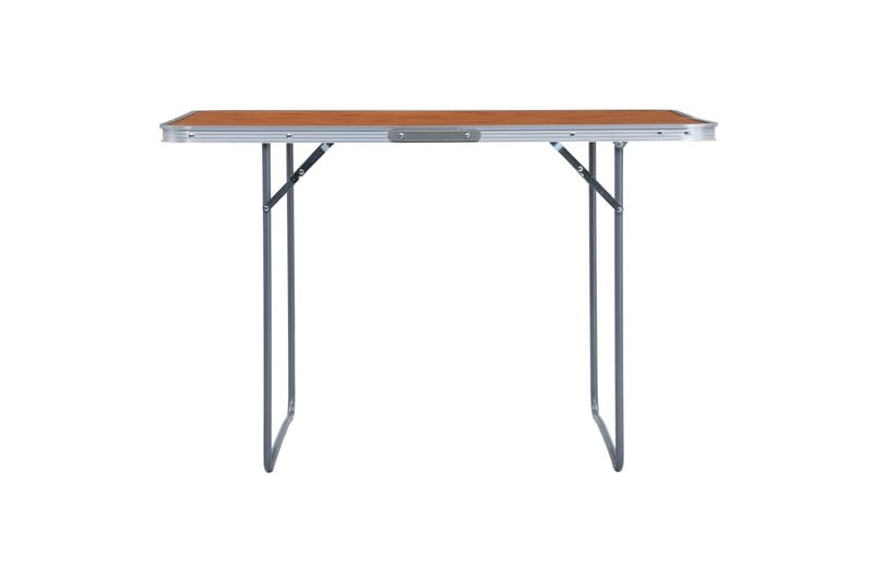 foldbart campingbord aluminium 180 x 60 cm - Brun - Havemøbler - Havebord - Campingborde