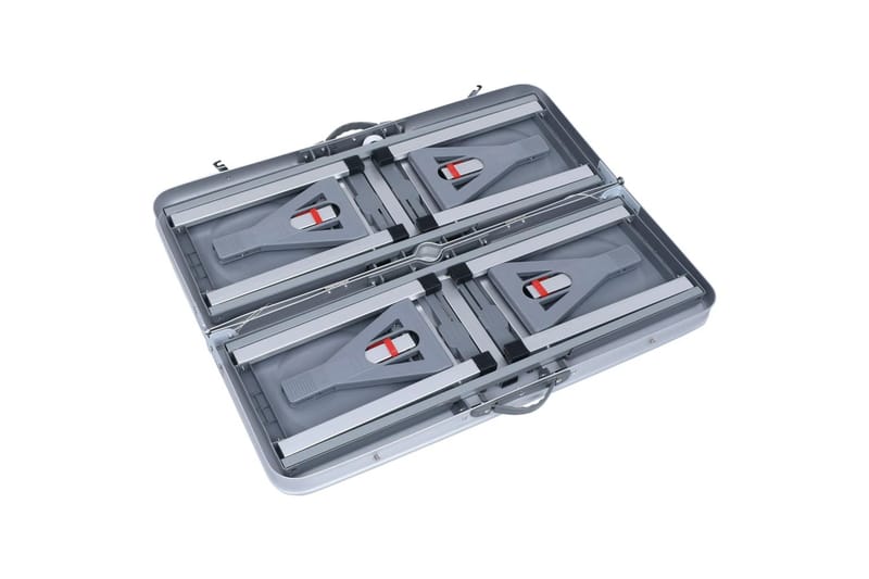 Foldbart Campingbord Med 4 Siddepladser Stål Aluminium - Havemøbler - Havebord - Campingborde