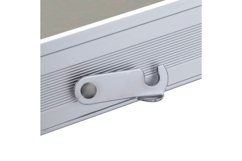 Foldbart Campingbord Med 4 Siddepladser Stål Aluminium - Havemøbler - Havebord - Campingborde