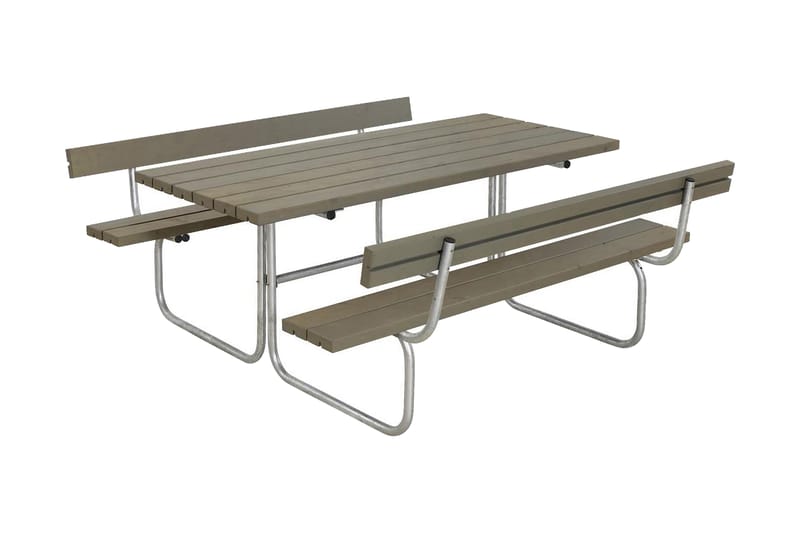 Classic bord- og bænkesæt med 2 ryglæn B: 177 L: 177 H: 75 - Picnicbord