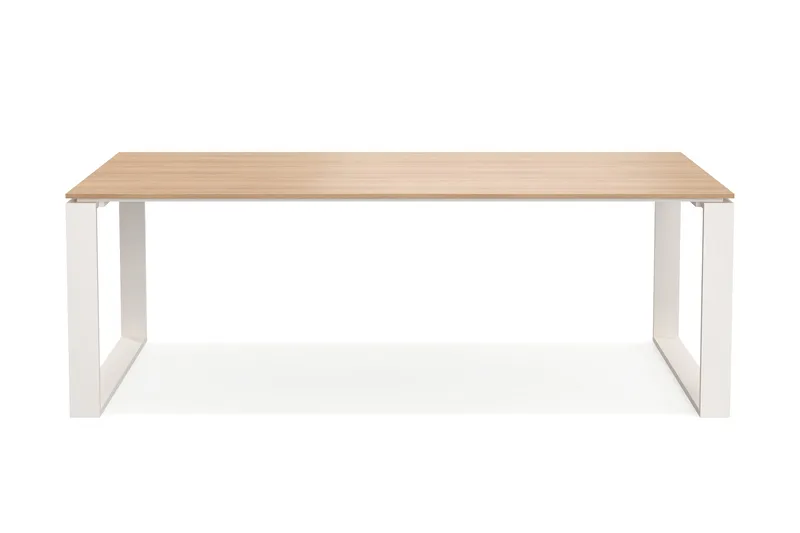 Devon Spisebord Udendørs 210x100 cm Rektangulært, Beige/Teak