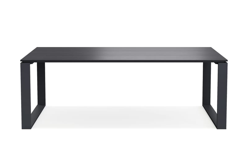 Devon Spisebord Udendørs 210x100 cm Rektangulært, Sort