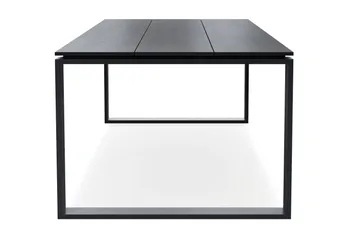 Devon stort rektangulært udendørs spisebord 210x100 cm i aluminium - Sort - Havemøbler - Havebord - Spisebord & havebord