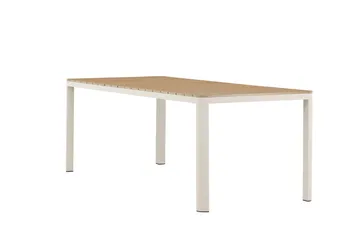 Etna Spisebord Udendørs 90x210 cm - Beige - Havemøbler - Havebord - Spisebord & havebord